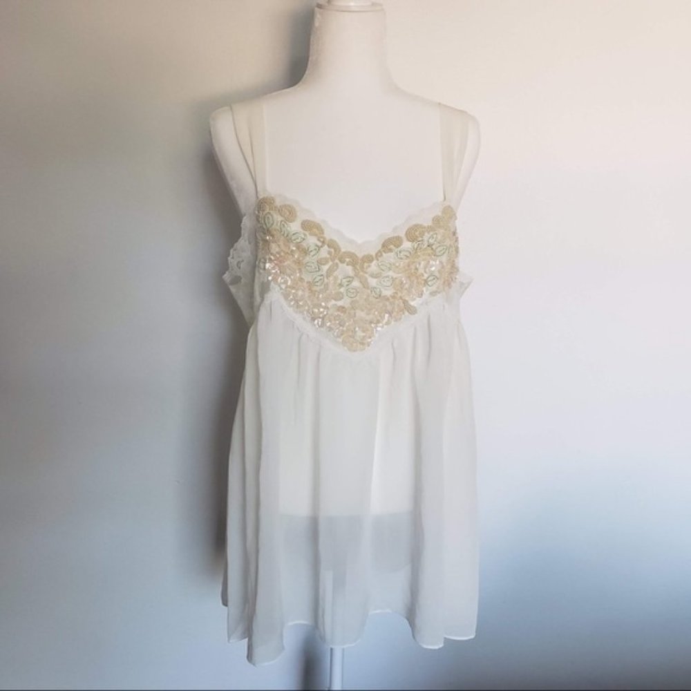 Vintage Intimo Amore Sheer Babydoll Nighty Large